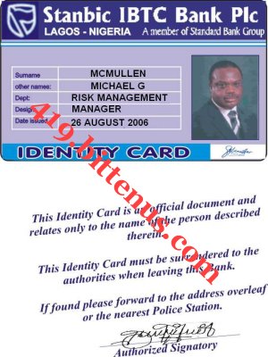 STANBIC ID CARD MIKE